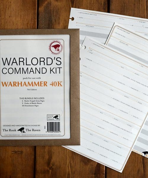 Vintage Warlord's Command Kit for use with Warhammer 40k