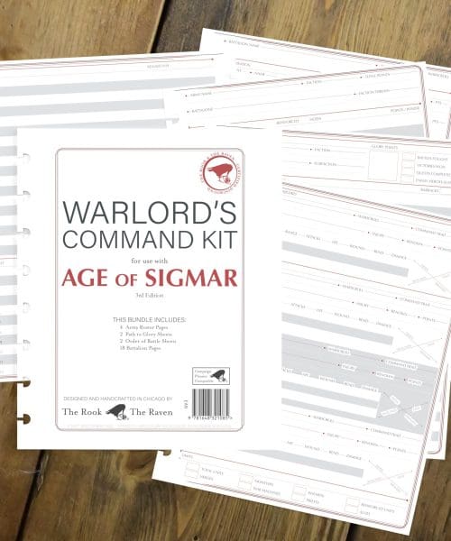 Vintage Warlord's Command Kit for use with Age of Sigmar