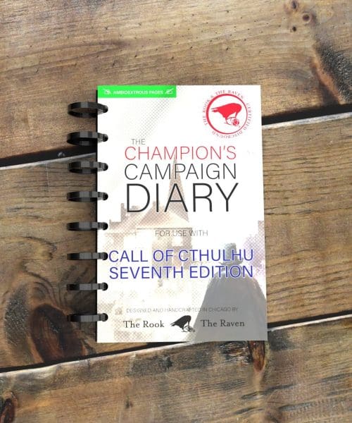 Vintage Champion's Campaign Diary - Call of Cthulhu 7e