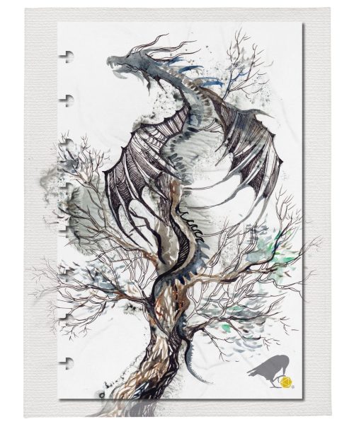 Throw Blanket: Woodwyrm (Watercolor Collection)