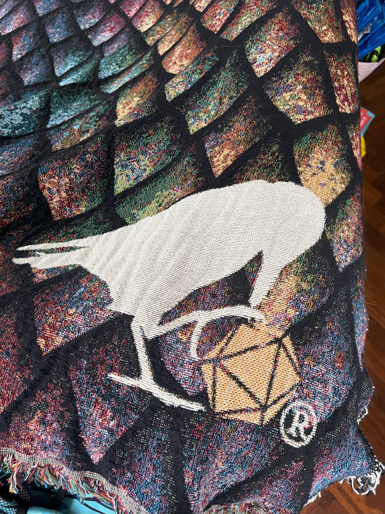 Rainbow Dragonscale Woven Throw - Image 4