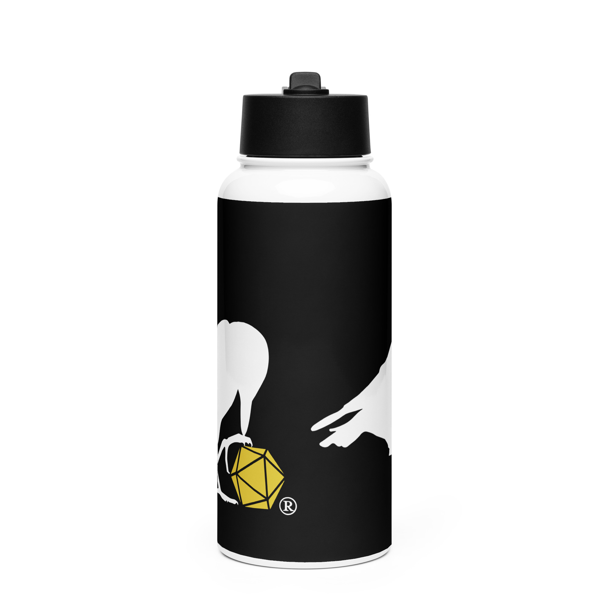 Raven Logo Stainless Water Bottle - Image 2