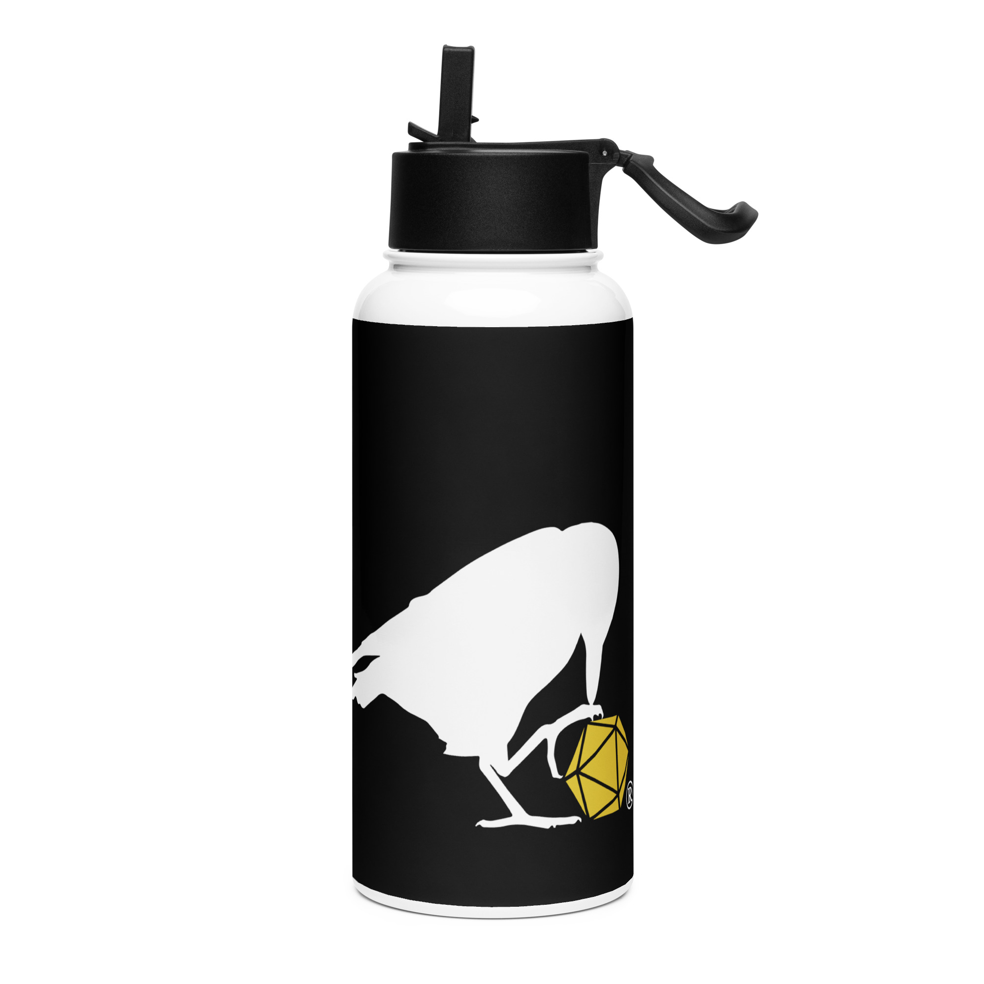 Raven Logo Stainless Water Bottle