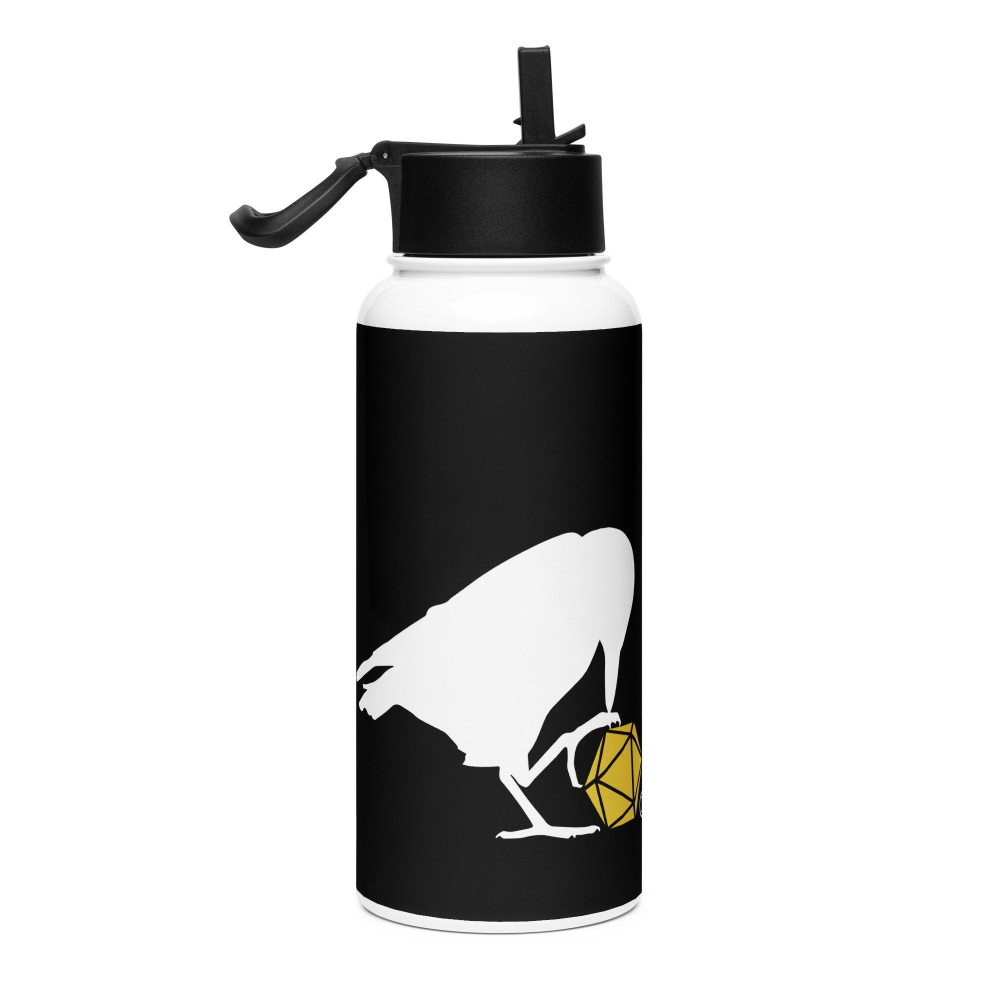 Raven Logo Stainless Water Bottle - Image 4