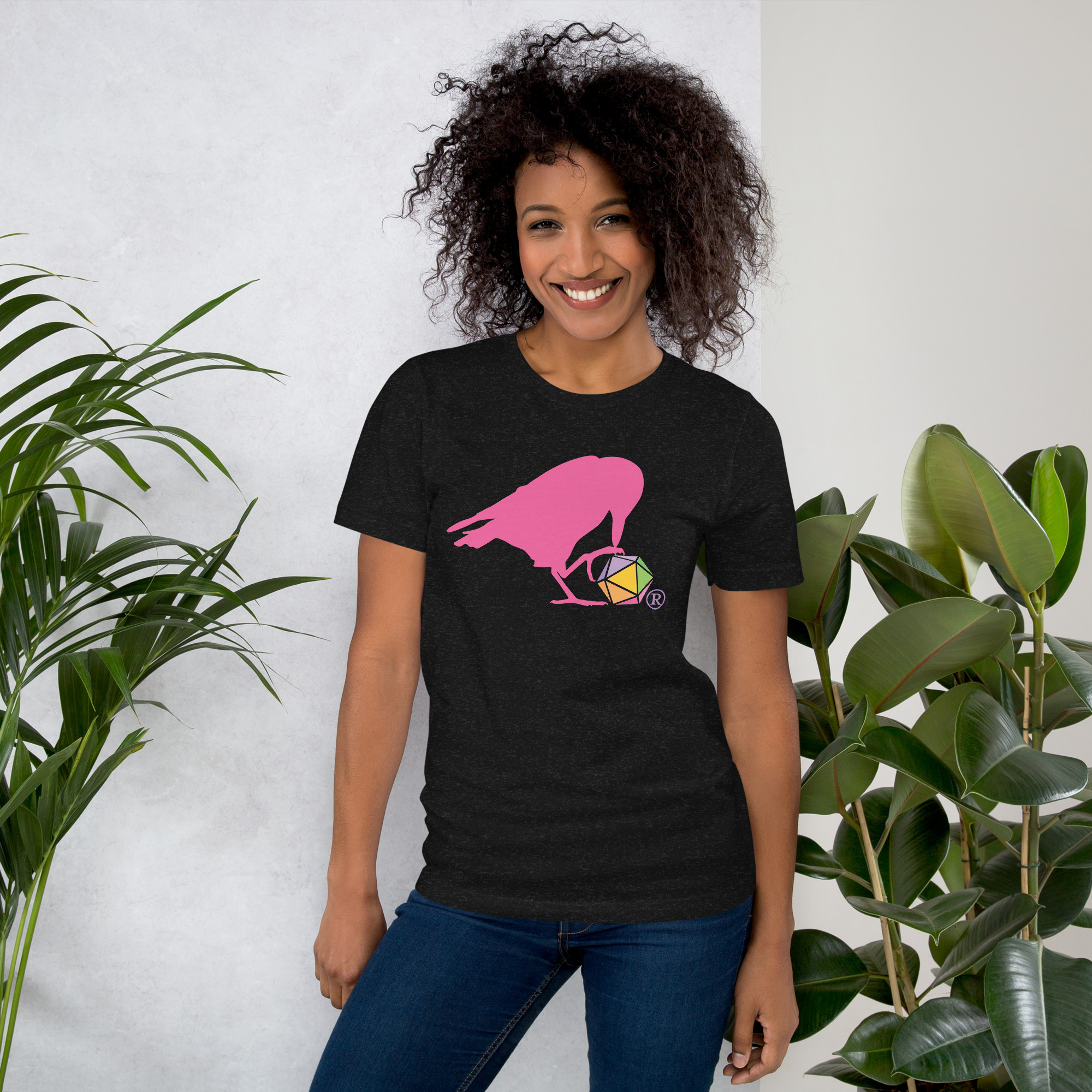 Pink Raven Logo Unisex Tee - Image 2