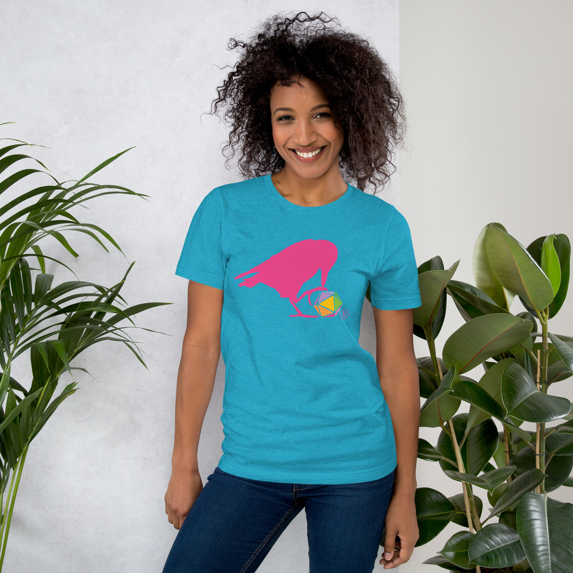 Pink Raven Logo Unisex Tee - Image 7