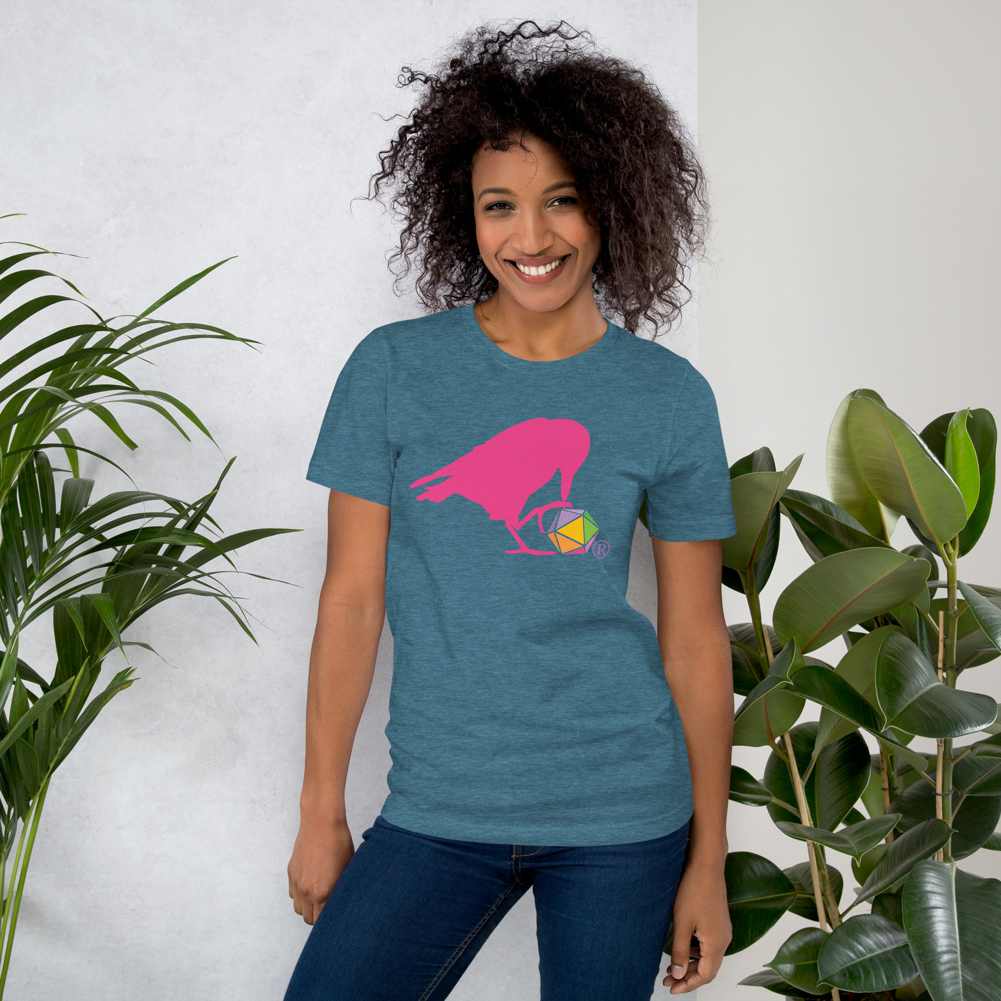 Pink Raven Logo Unisex Tee - Image 6