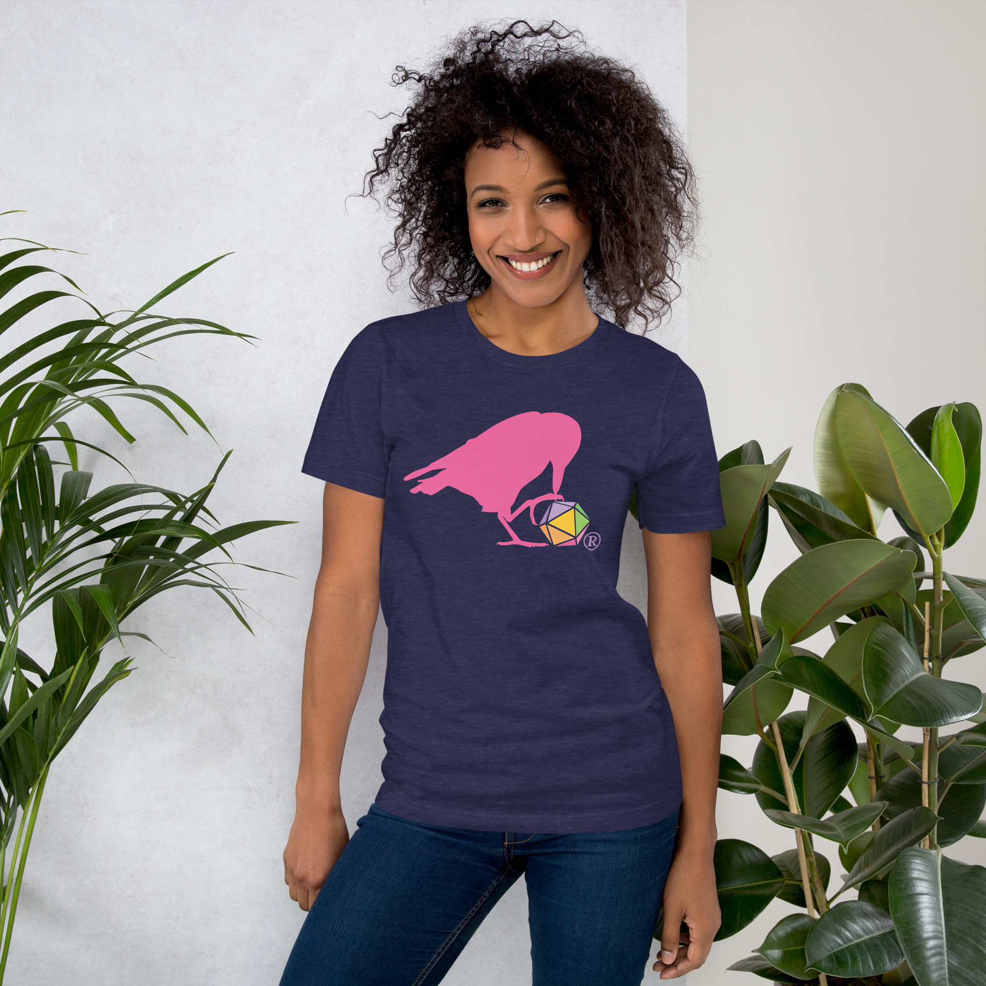 Pink Raven Logo Unisex Tee - Image 3