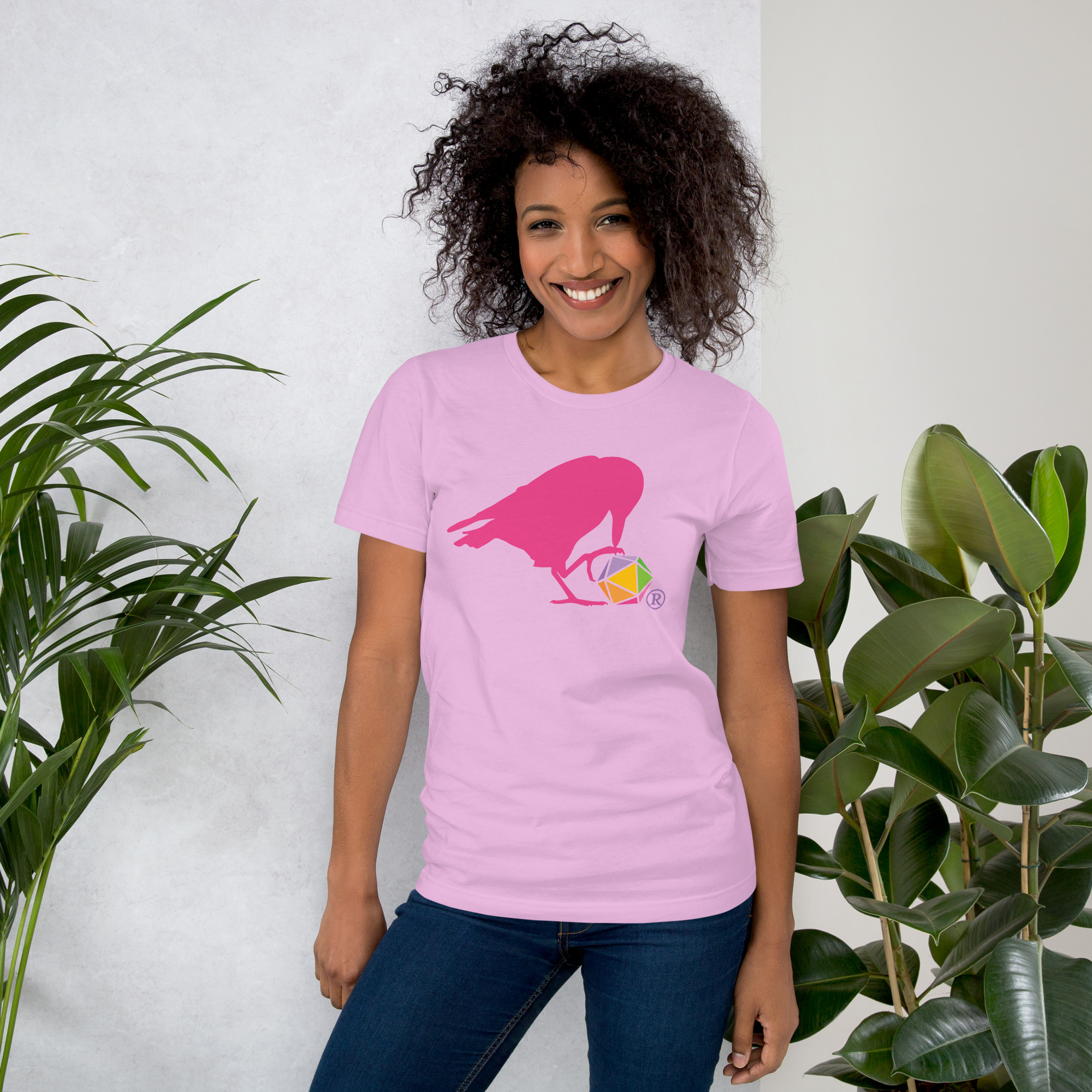 Pink Raven Logo Unisex Tee - Image 10