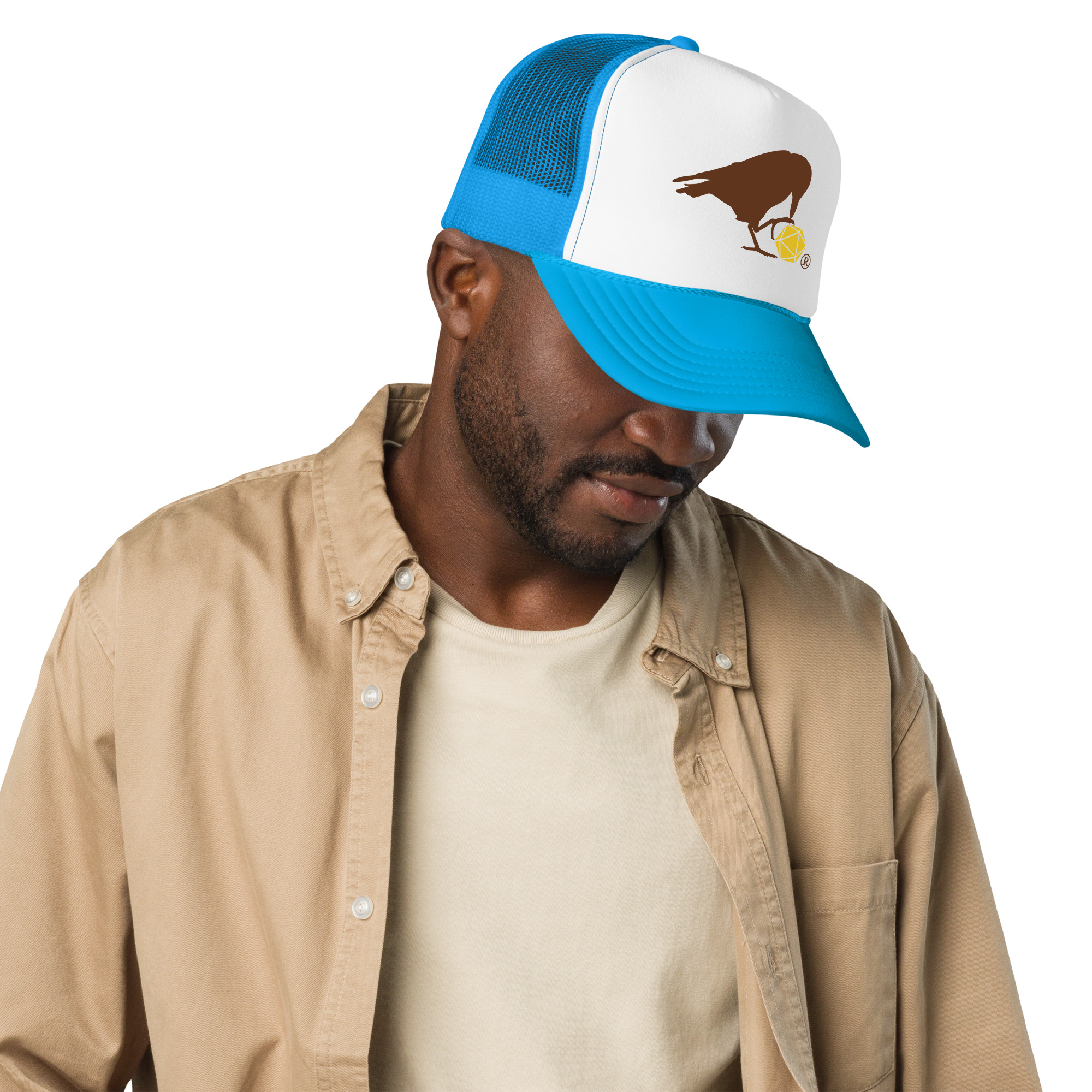 Raven Logo Foam Trucker Hat - Image 2