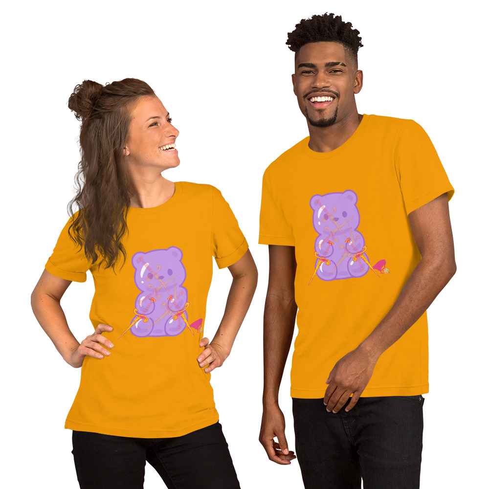 Purple Adventure Bear Unisex Tee