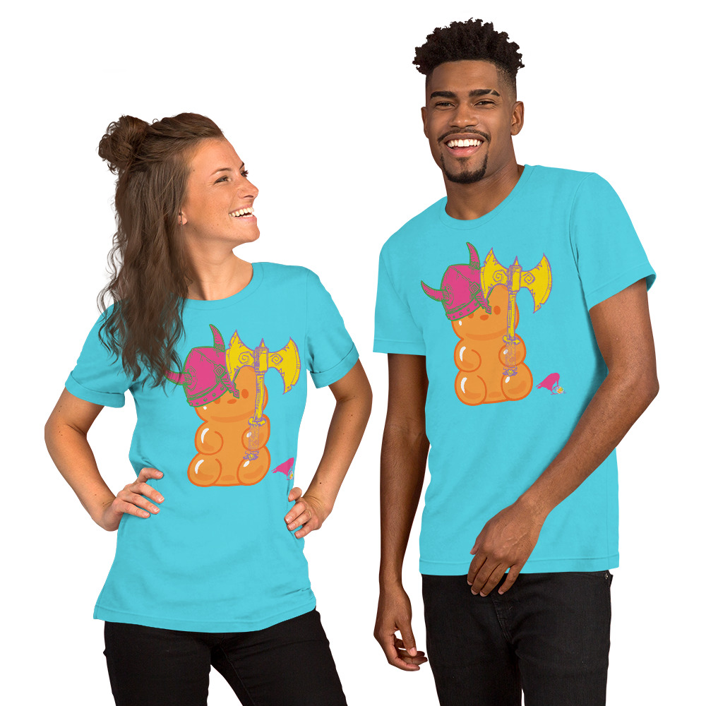 Orange Adventure Bear Unisex Tee