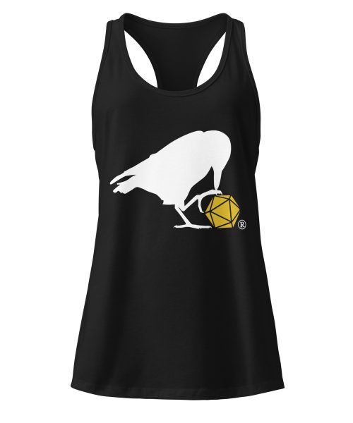 White Raven Logo Women's Racerback Tank