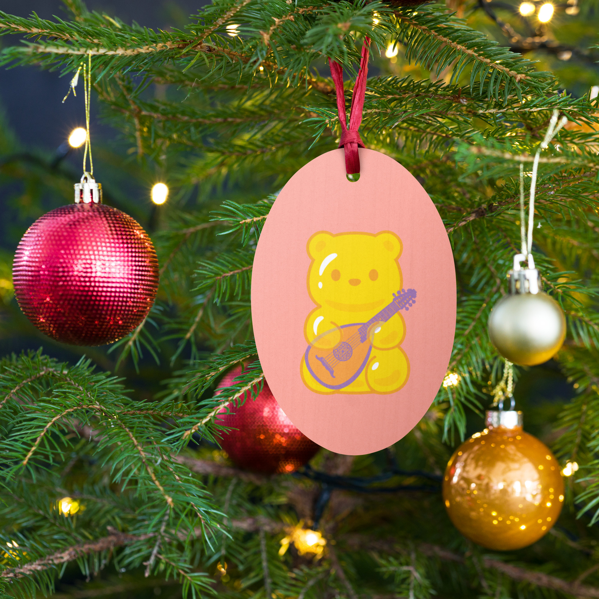 Adventure Bear Wooden Ornaments