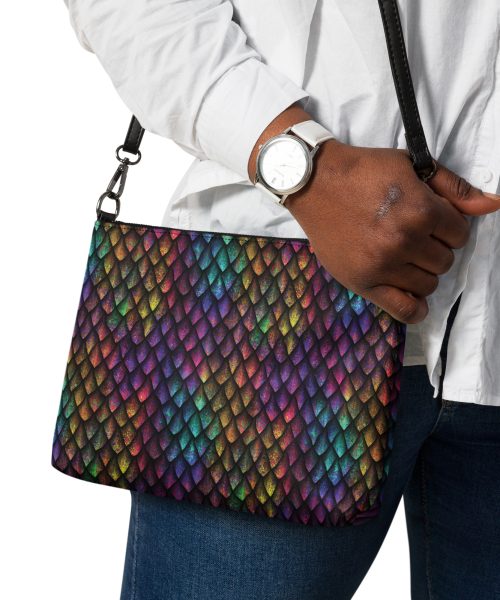 Rainbow Dragonscale Crossbody Bag