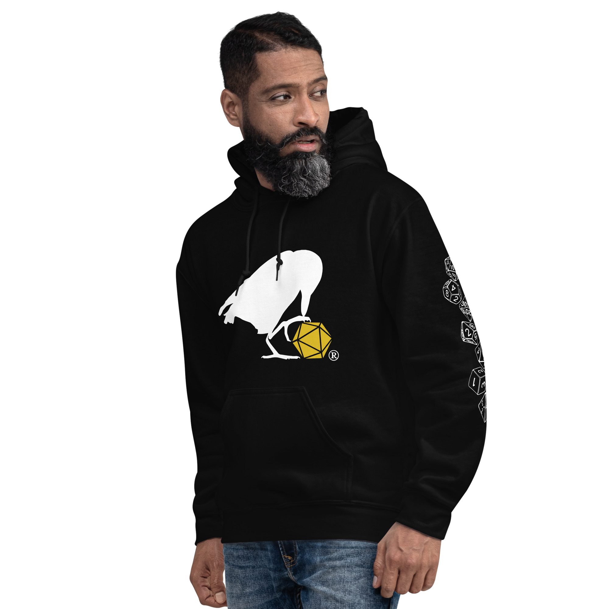 White Raven Logo Hoodie