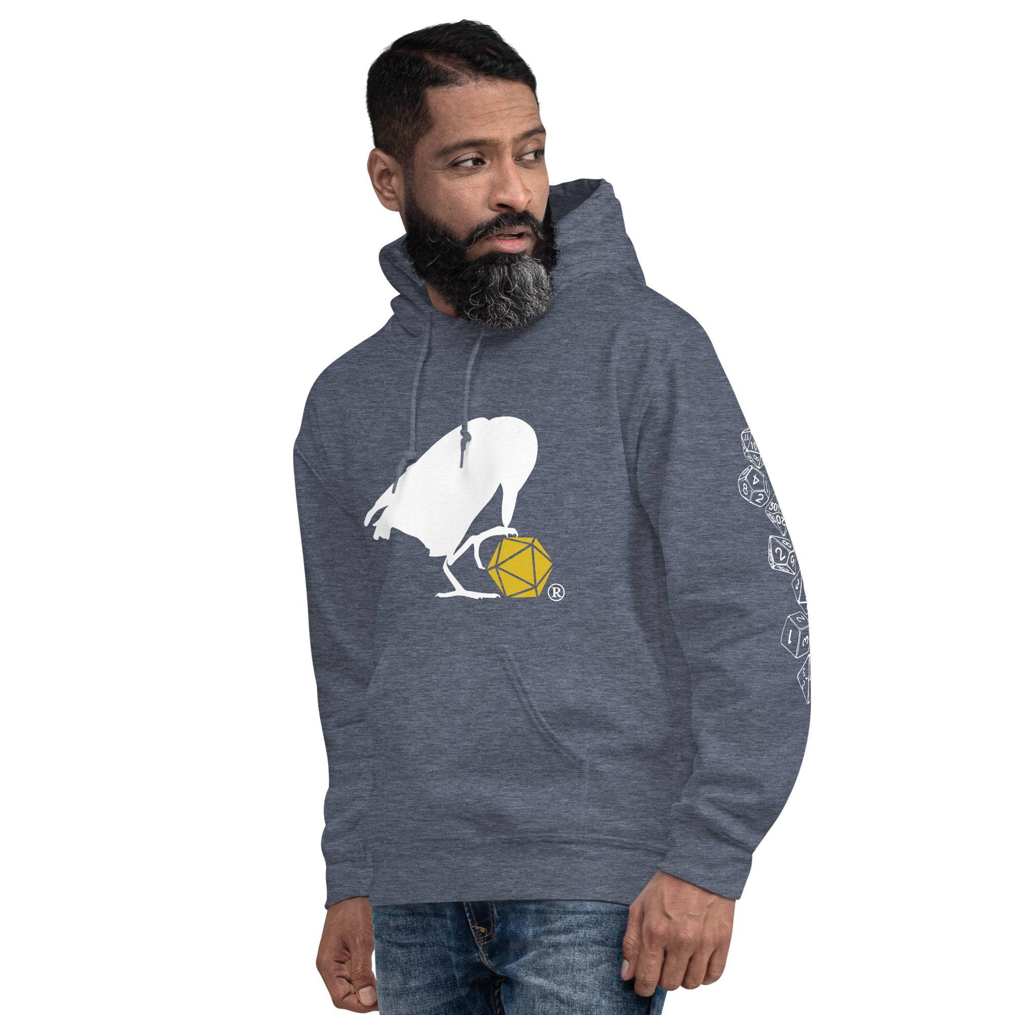 White Raven Logo Hoodie - Image 8
