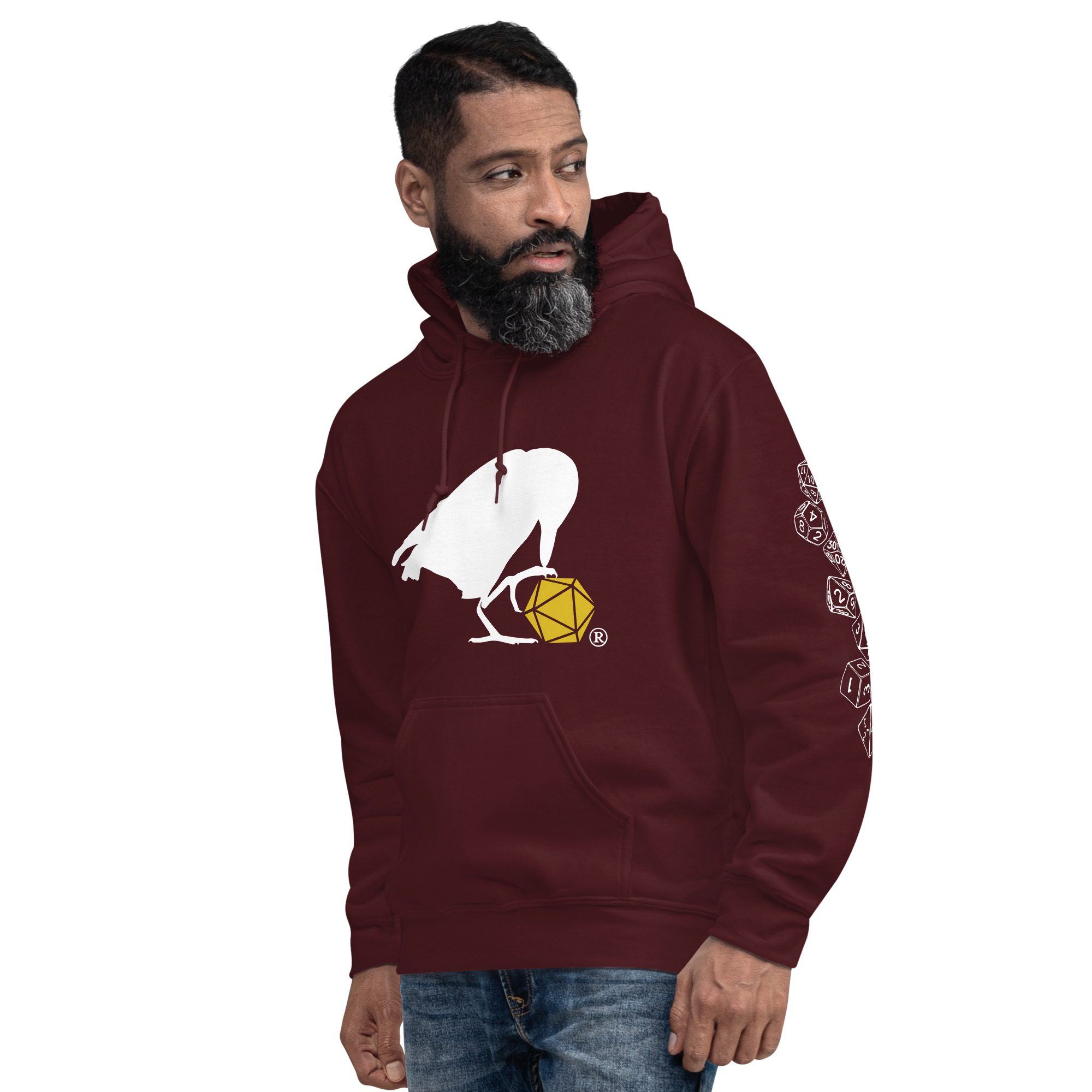 White Raven Logo Hoodie - Image 3