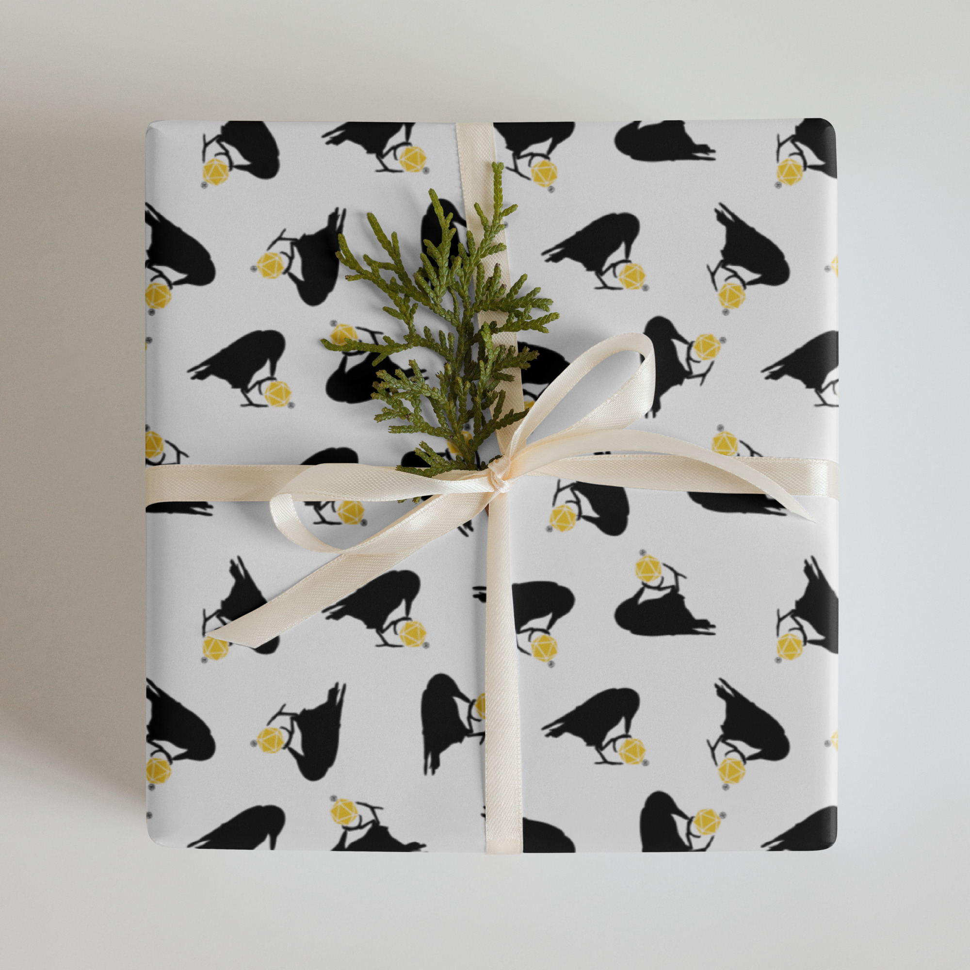 Black Raven Gift Wrap Sheets
